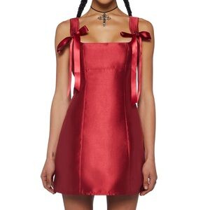 Dolls kill red dress size small